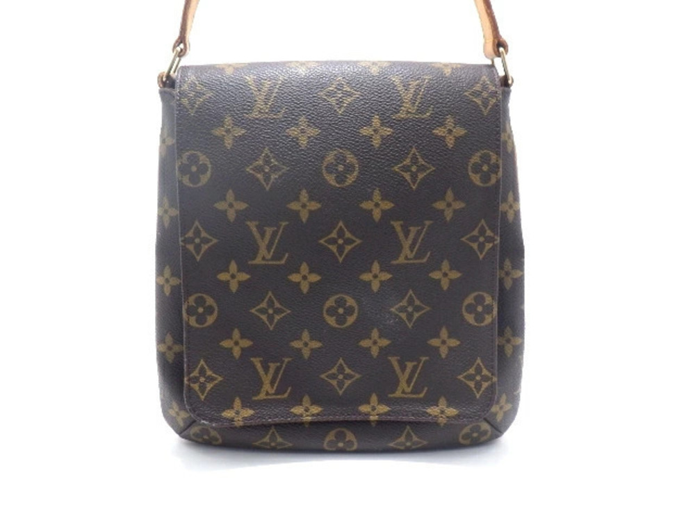 Louis Vuitton Shoulder Monogram Bag Short Musette Salsa Brown